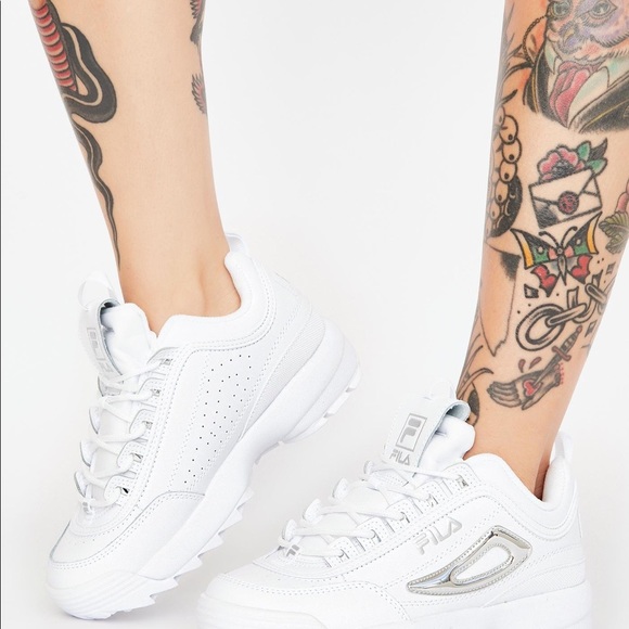 FILA Shoes (Metallic Silver)  ✨ - Picture 3 of 3